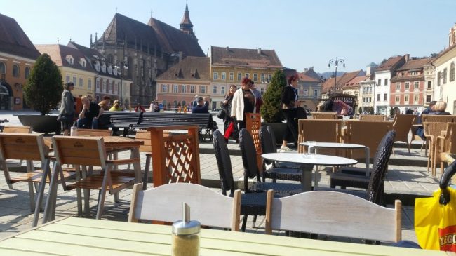 Brasov Old Town square