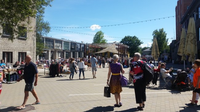 The flea market at Telliskivi