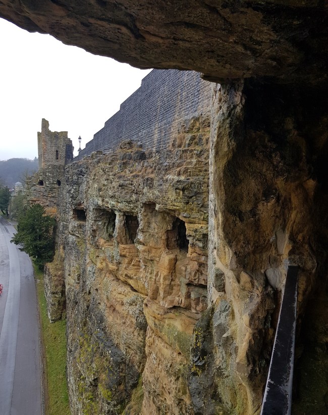 View along the casemates