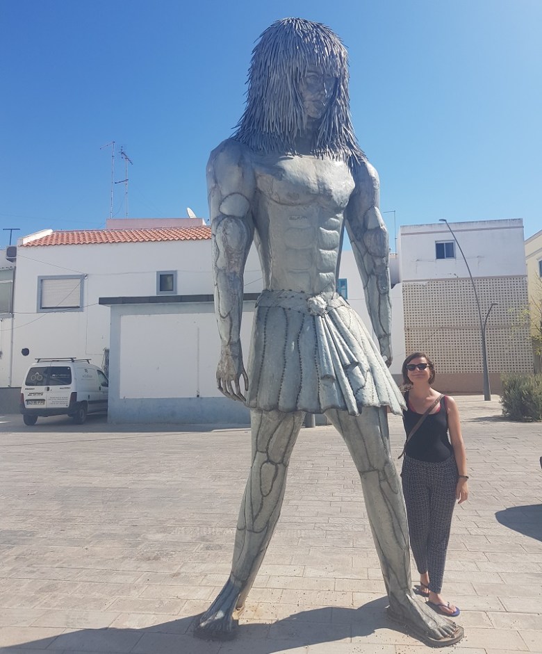 sculpture on the trail - tall man