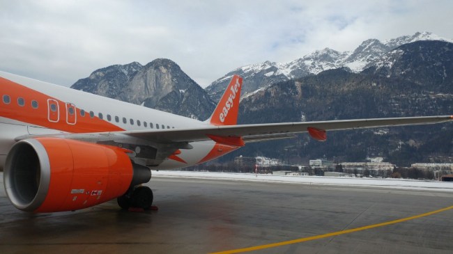 Plane at Innsbruck airport