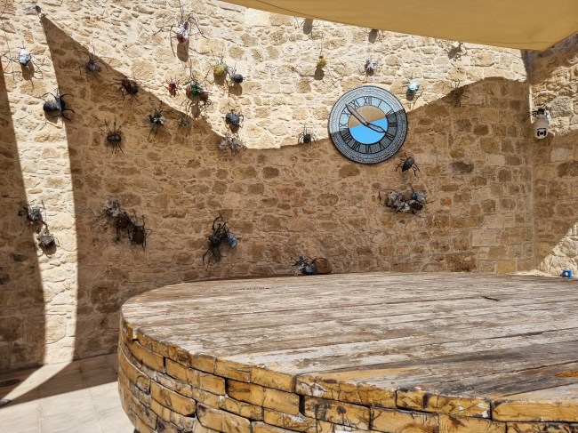 Spidery art installation